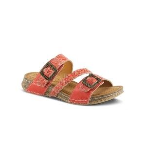 L'artiste Spring Step Women's Astra Leather eu41 - us size 9-9.5 Red sandals